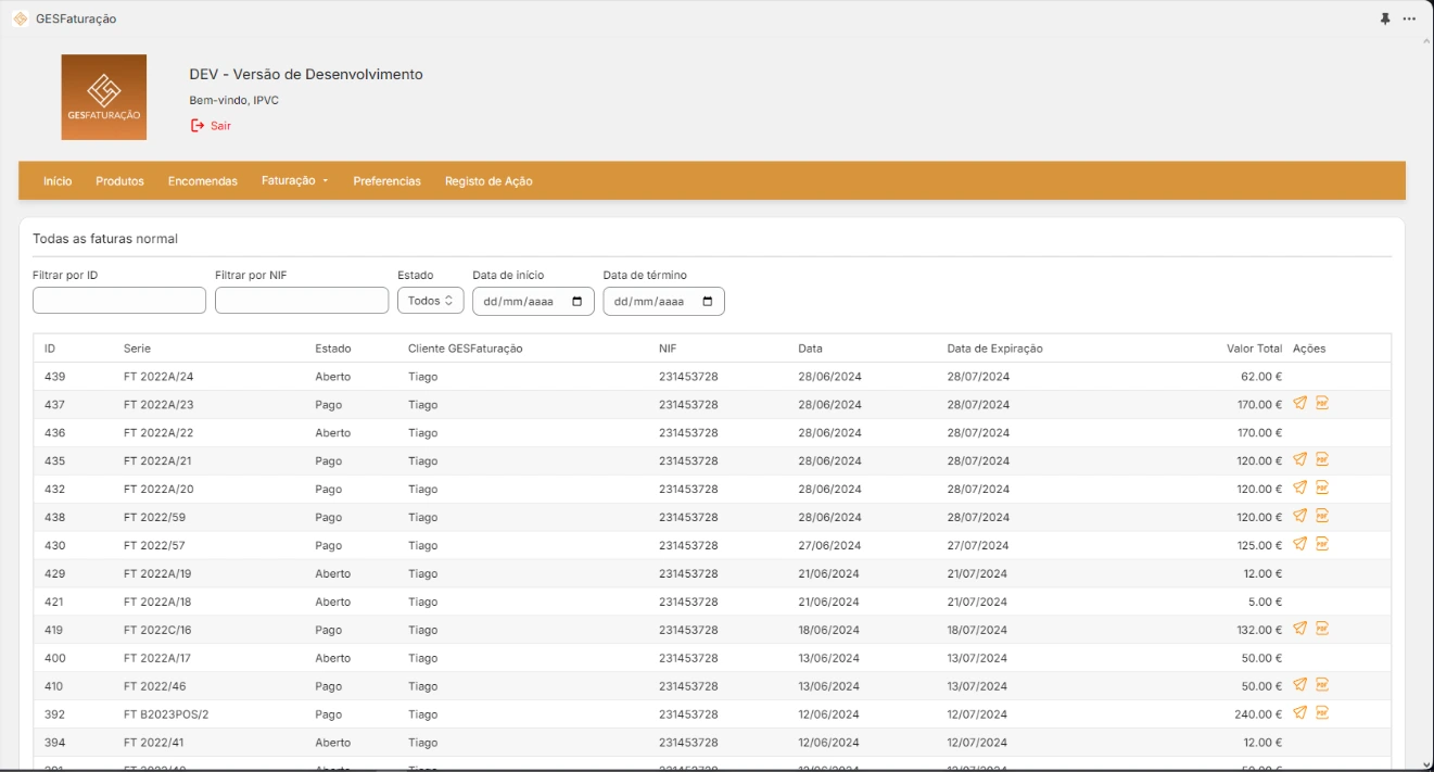 GES APP Page