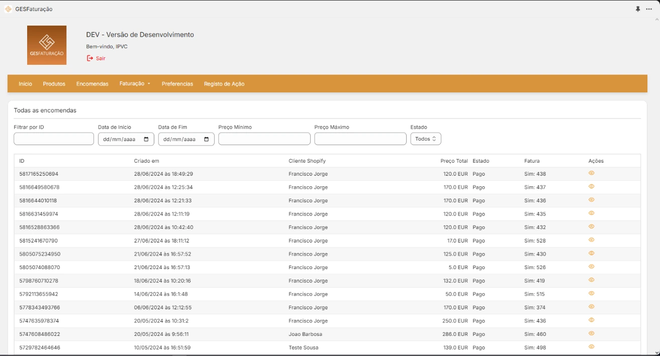 GES APP Page