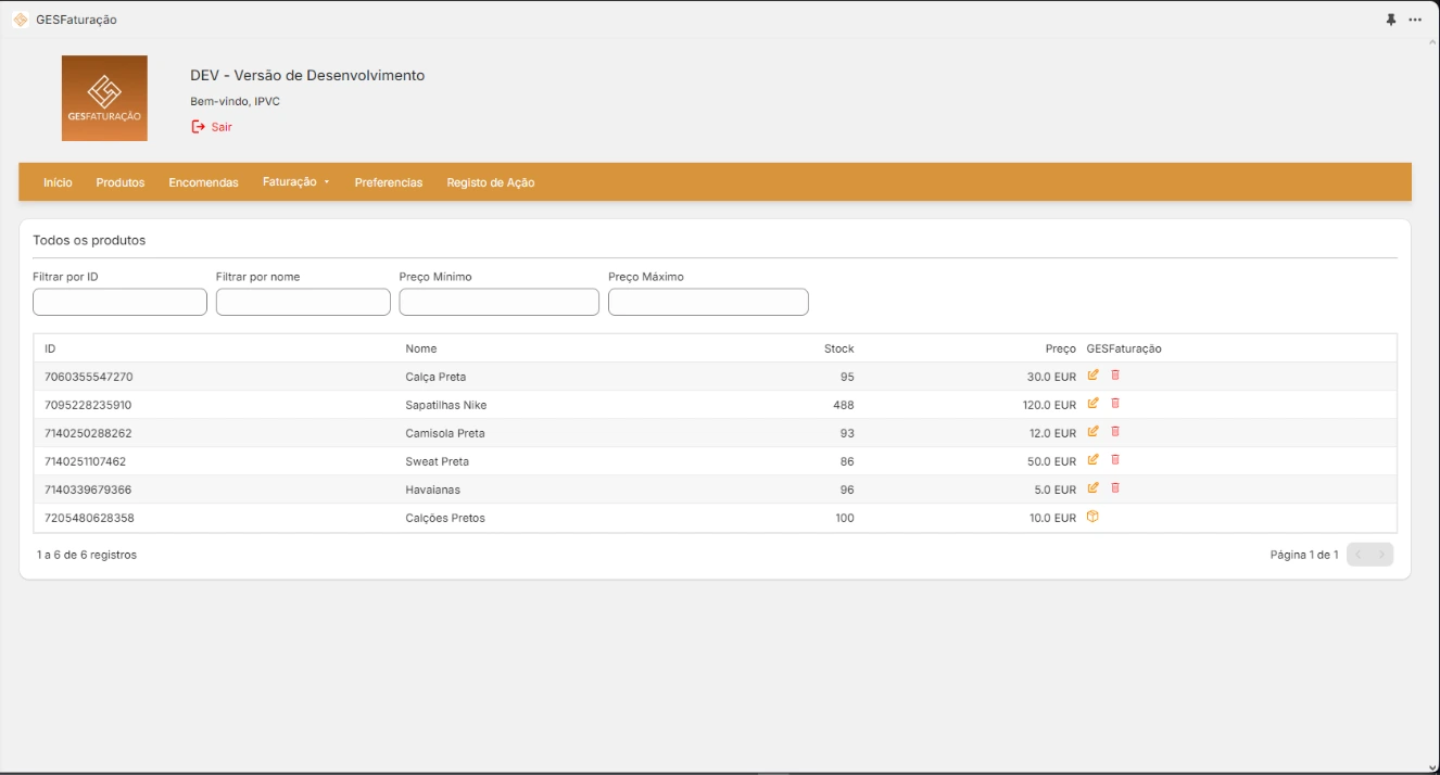 GES APP Page