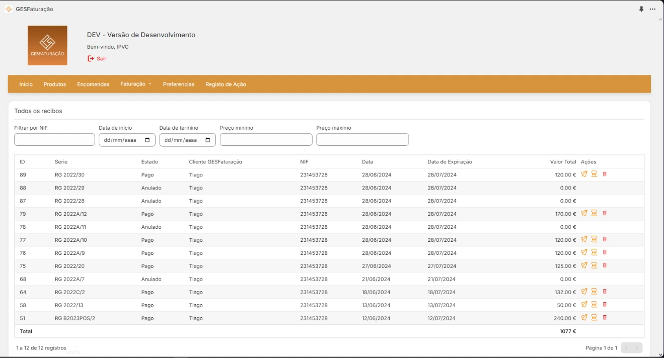 GES APP Page